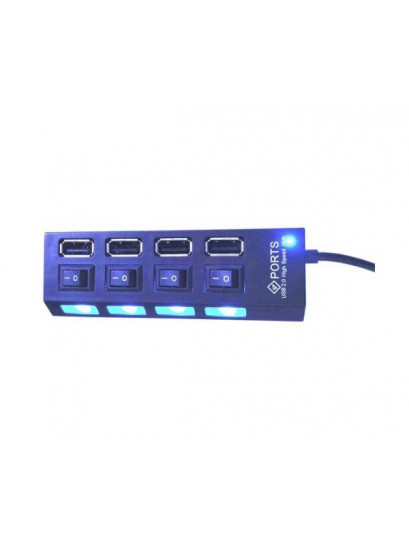 מפצל USB 2.0 אקטיבי 4 פורטים | הרחבה עוצמתית עם חיבור מתח