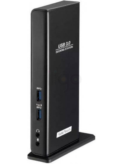 תחנת עגינה Gold Touch מתקדמת | Dual HDMI | חיבורי USB-C, USB ו-LAN מהירים