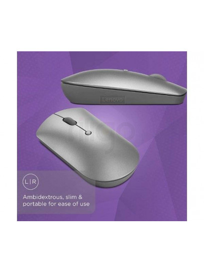 עכבר אלחוטי שקט Lenovo 600 BT | נוחות מקסימלית ודיוק של 2400 DPI