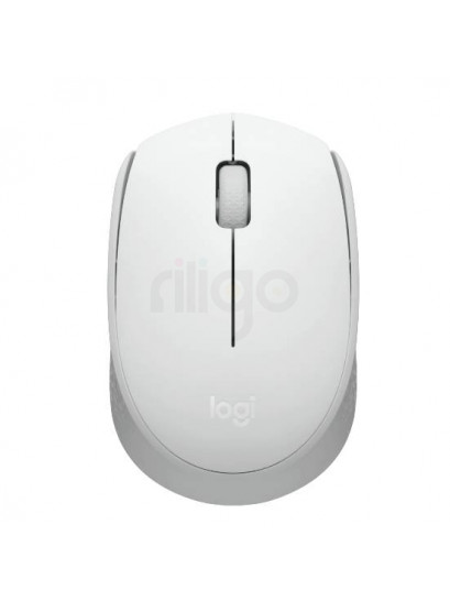 עכבר אלחוטי Logitech M171 לבן-שמנת במבט מלמעלה