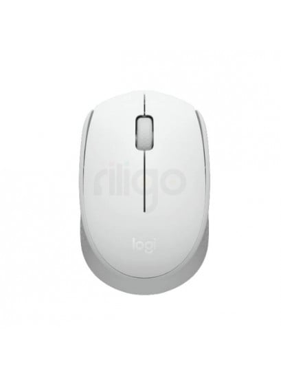 עכבר אלחוטי Logitech M171 לבן-שמנת במבט מלמעלה