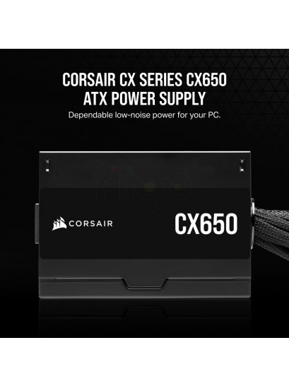 ספק כוח למחשב CORASIR 650W עוצמתי ויעיל למחשב יציב