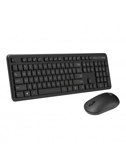 סט מקלדת ועכבר אלחוטי ASUS CW100 | תמיכה מלאה ב-3 שפות: עברית, אנגלית, רוסית