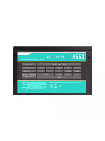 ספק כח למחשב ANTEC ATOM V550 550Watt – עוצמה שקטה ויעילה למחשב שלך