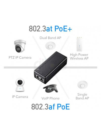 Cudy POE200 - מזרק PoE גיגהביט 30W עוצמתי לטווח רחוק עד 100 מטר