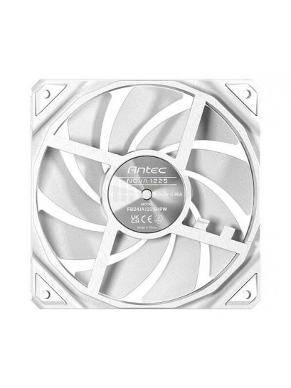 מאוורר למארז Antec Nova 120mm לבן | שקט ויעיל עם בקר מהירות מובנה