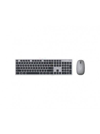 סט מקלדת ועכבר אלחוטי ASUS W5000 Copilot Grey | אופטי 1200DPI | נוחות ודיוק ASUS