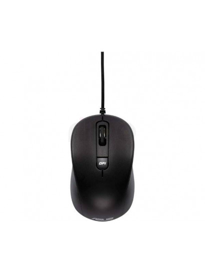 עכבר חוטי ASUS MU101C Black – דיוק אופטי 3200DPI לחווית ניווט חלקה