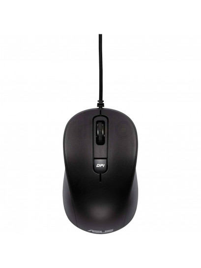 עכבר חוטי ASUS MU101C Black – דיוק אופטי 3200DPI לחווית ניווט חלקה