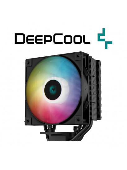 DeepCool AG400 Black ARGB | קירור אוויר למעבד עוצמתי 220W TDP | מאורר שקט 120mm