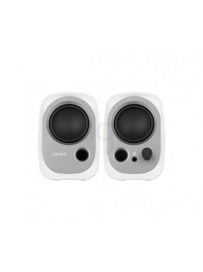 רמקולים קומפקטיים Edifier R12U USB | סאונד עשיר 4W RMS לבן
