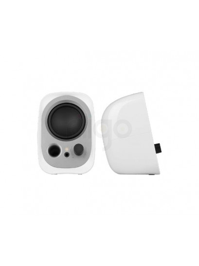 רמקולים קומפקטיים Edifier R12U USB | סאונד עשיר 4W RMS לבן