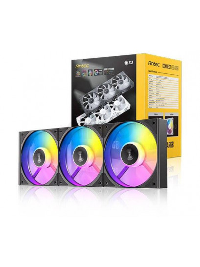 קירור מרהיב למארז: מאווררים ANTEC Connect C120 Reverse ARGB שחור | 3 מאווררים