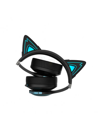אוזניות גיימינג אלחוטיות Cat Black – סאונד עוצמתי ועיצוב קאטומי מודרני