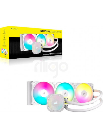 קירור נוזלי עוצמתי Corsair iCUE NAUTILUS 360 RS White | 360mm AIO למעבדים חזקים