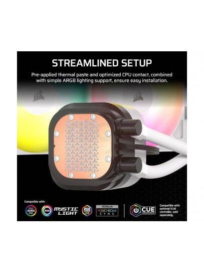 קירור נוזלי עוצמתי Corsair iCUE NAUTILUS 360 RS White | 360mm AIO למעבדים חזקים