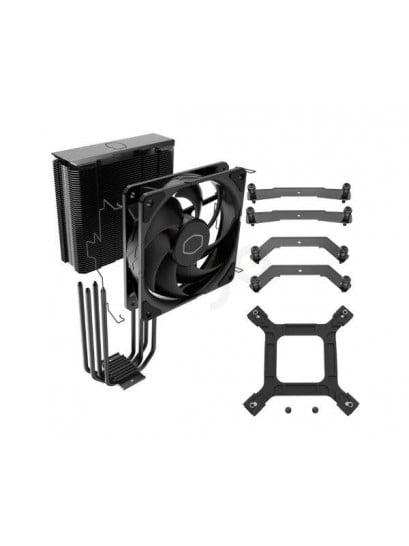 Cooler Master 212 Black | מאוורר קירור למעבד עוצמתי 210W TDP | תאימות AMD/Intel