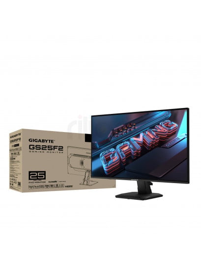 מסך גיימינג מהיר 200Hz וזמן תגובה 1ms בגודל 24.5" פאנל SS IPS דגם GS25F2 - Gigabyte