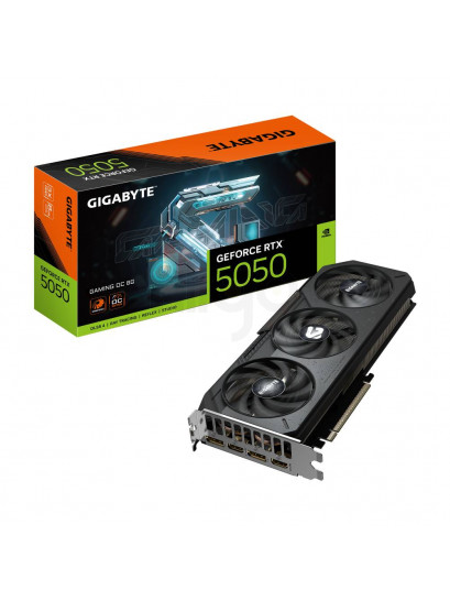 כרטיס מסך Gigabyte GeForce RTX 5050 Gaming OC 8GB | חווית גיימינג מהירה וחלקה