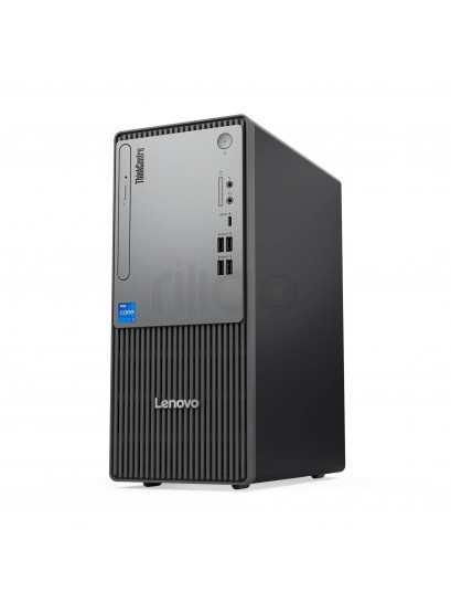 מחשב נייח Lenovo ThinkCentre neo 50t Gen 5 שחור עם כונן אופטי ויציאות USB קדמיות