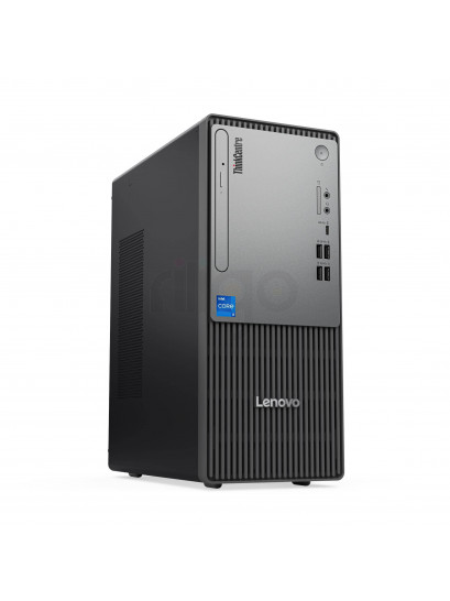 מחשב נייח Lenovo ThinkCentre neo 50t Gen 5 שחור עם כונן אופטי ויציאות USB קדמיות
