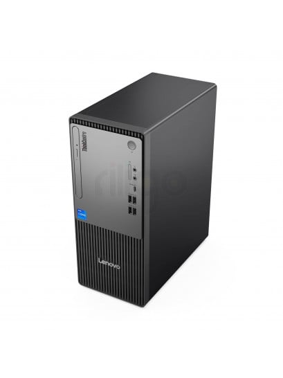 מחשב נייח Lenovo ThinkCentre neo 50t Gen 5 שחור עם כונן אופטי ויציאות USB קדמיות