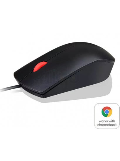 עכבר חוטי Lenovo Essential USB Mouse – דיוק ונוחות לשימוש יומיומי
