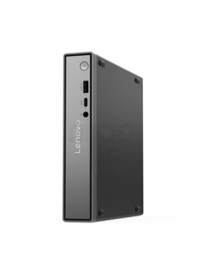 מחשב נייח זעיר Lenovo ThinkCentre neo 50Q Gen 5 שחור עם חיבורי USB ו-Type-C קדמיים