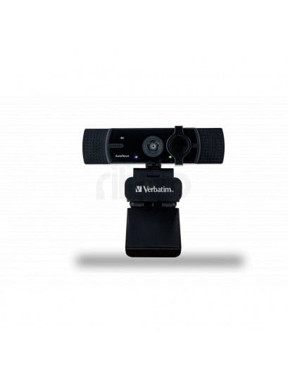 מצלמת אינטרנט שחורה Verbatim AWC-03 4K עם אוטופוקוס ומיקרופון כפול