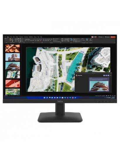 מסך מחשב Lenovo ThinkVision S27-4e שחור עם מסגרת דקה במיוחד