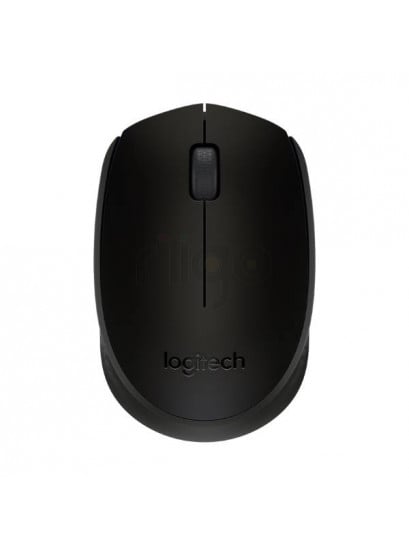 עכבר אלחוטי שחור Logitech M171 במבט מלמעלה