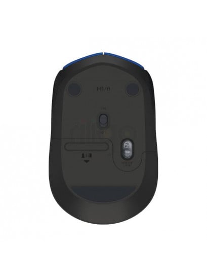 עכבר אלחוטי שחור Logitech M171 במבט מלמעלה