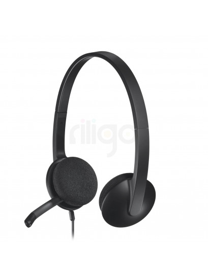 Logitech USB Headset – אוזניות USB קלות ונוחות לשיחות ולמידה מרחוק