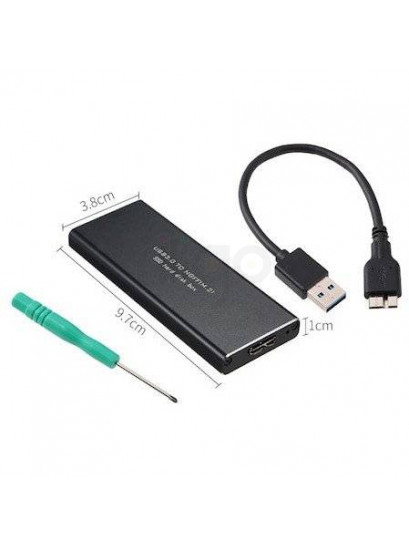 מארז חיצוני מהיר לדיסק M.2 SATA | USB 3.0 | Gold Touch