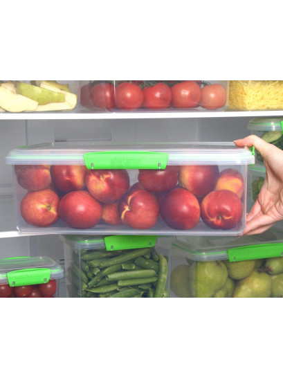 קופסת אחסון מלבנית 7 ליטר להארכת שמירת טריות סיסטמה - Fresh
