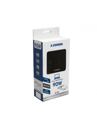 שנאי אוניברסלי 90W למחשב נייד | מתאם מתח EZcool AD-805