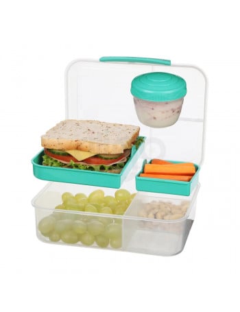 קופסת אוכל סיסטמה 1.65 ליטר BENTO LUNCH TO GO - מנטה