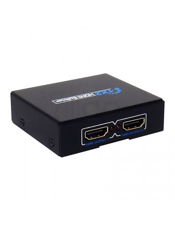 מפצל HDMI ל-2 מסכים מוגבר איכותי 4K@30hz קומפקטי