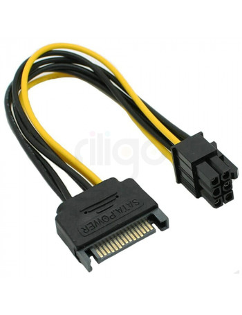כבל חשמל SATA זכר לחיבור PCI Express
