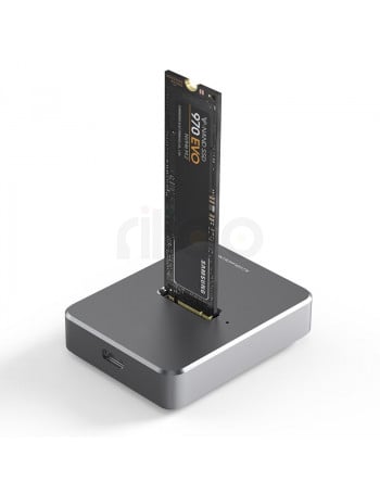 תחנת עגינה לכונן NVME SSD M.2 SATA בחיבור USB Type-C