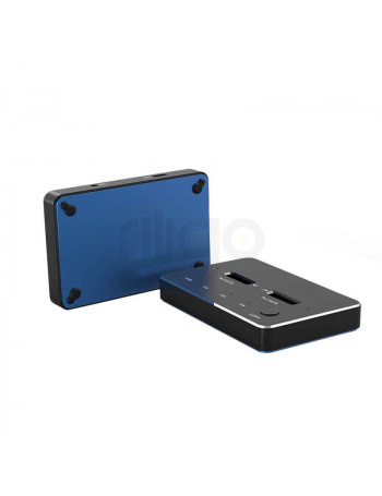 תחנת עגינה ל-2 כוננים NVME SSD M.2 בחיבור USB Type-C