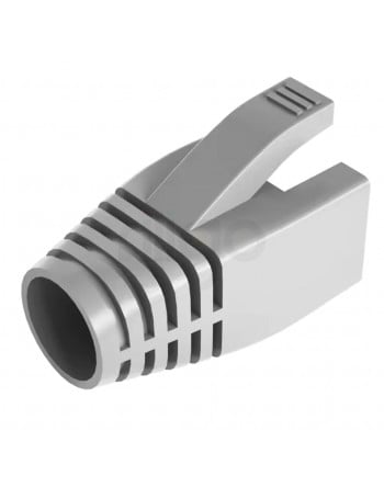 כיסוי גומי אפור לקונקטור RJ45 לכבל עבה CAT7