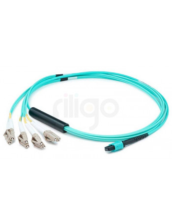 כבל MPO F – 4*LC-DUPLEX OM3-300 באורך 5 מטר