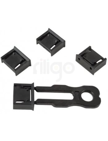 סט 6 חוסמי שקע USB A + מפתח אחד