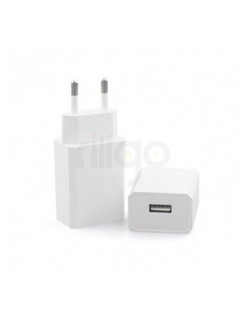ספק כוח קיר 220V ל-5V USB, מקסימום 2.1 אמפר בצבע לבן