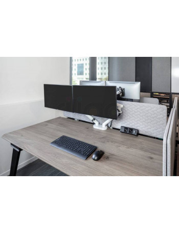 עמדת טעינה על השולחן VERSADESK כולל 2 חשמל + USB A+C וכבל הזנת מתח 2 מטר