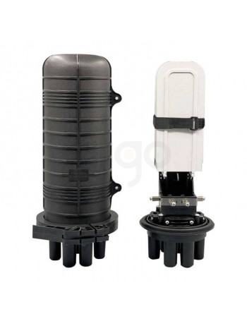 קלוז'ר אופטי אובלי DOME CLOSURE, כניסה אחת + 4 יציאות, ל-144 סיבים