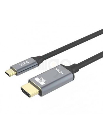 כבל USB C ל-HDMI זכר באורך 1.8 מטר, תומך 4K@144HZ 8K@60Hz