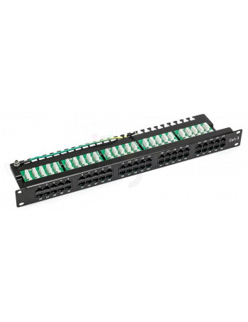 פנל טלפוניה 50 פורט CAT3 8P4C, לארון 1U ''19