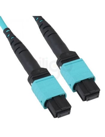 מגשר אופטי MPO/MTP F-F TYPE B 12*OM3-300 באורך 5 מטר
